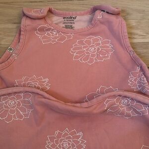Woolino Pink Floral Baby Sleep Sack